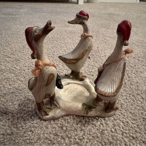 Tii Collections Christmas Goose Duck Trio Tea Light Candle Holder Votive